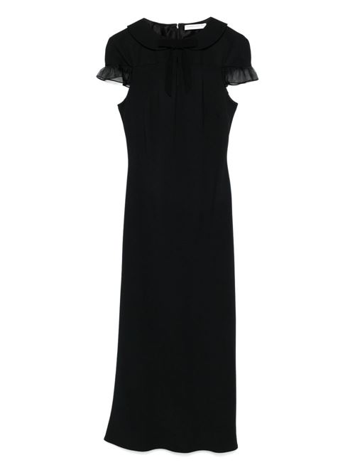 Abito lungo nero ALESSANDRA RICH | FABX3989F45040900